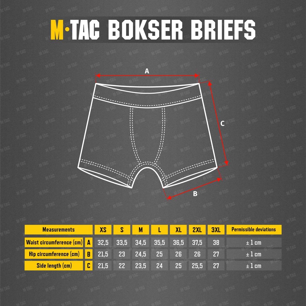 Size chart Men's Boxer 93/7
